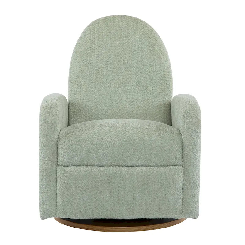 Fauteuil inclinable planeur pivotant à 360° – Rembourré en tissu avec mouvement de bascule