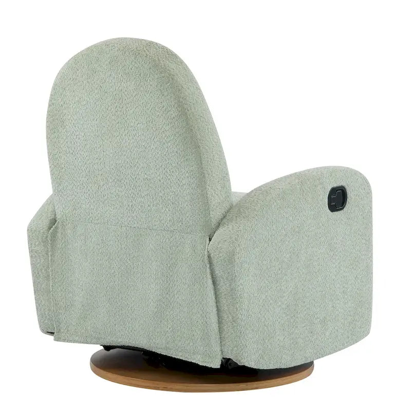 Fauteuil inclinable planeur pivotant à 360° – Rembourré en tissu avec mouvement de bascule