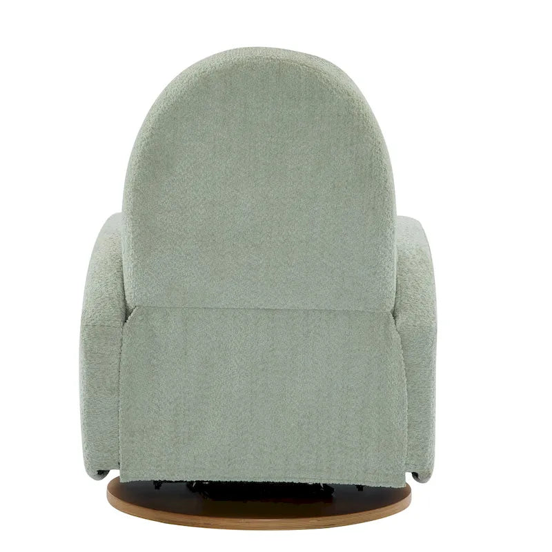 Fauteuil inclinable planeur pivotant à 360° – Rembourré en tissu avec mouvement de bascule