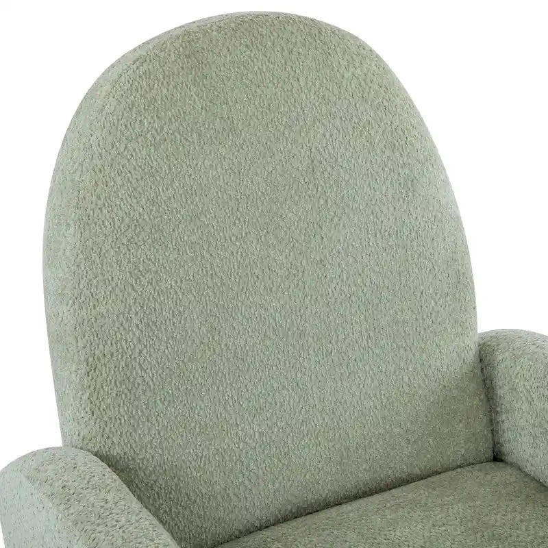 Fauteuil inclinable planeur pivotant à 360° – Rembourré en tissu avec mouvement de bascule