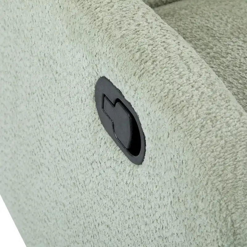 Fauteuil inclinable planeur pivotant à 360° – Rembourré en tissu avec mouvement de bascule