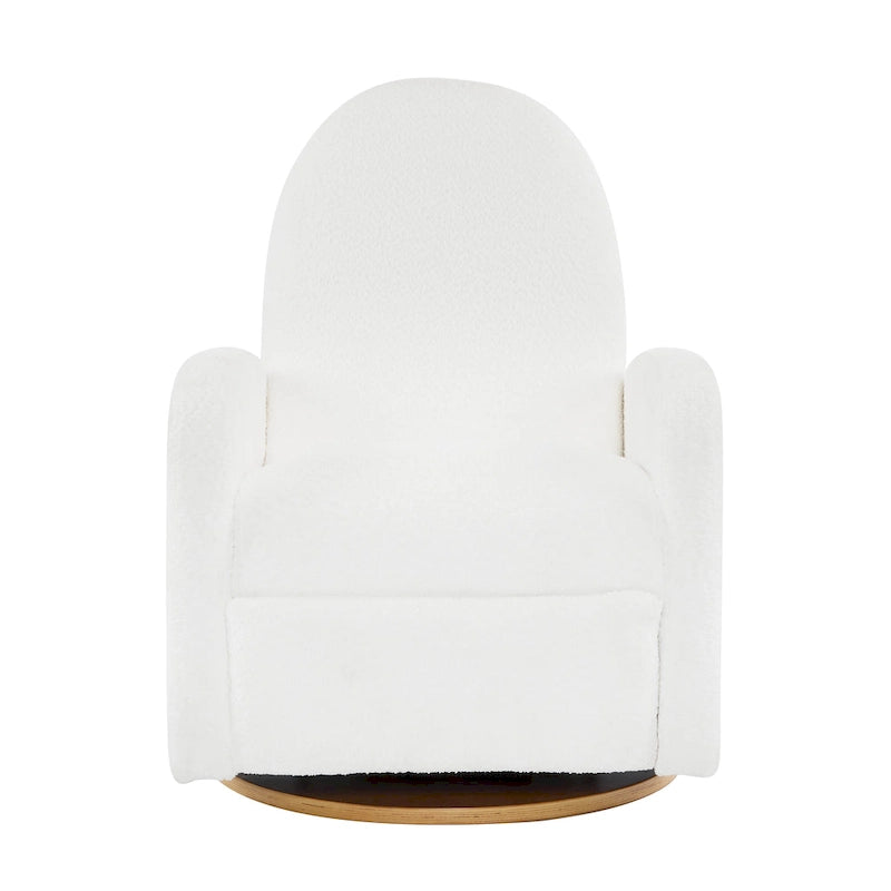Fauteuil inclinable planeur pivotant à 360° – Rembourré en tissu avec mouvement de bascule