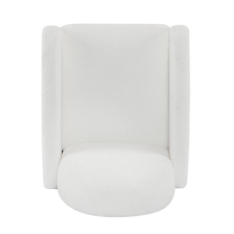 Fauteuil inclinable planeur pivotant à 360° – Rembourré en tissu avec mouvement de bascule