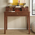 Bureau compact avec étagère de rangement