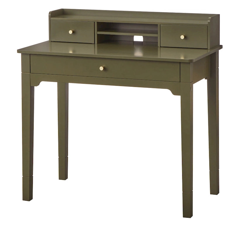 Bureau compact avec étagère de rangement