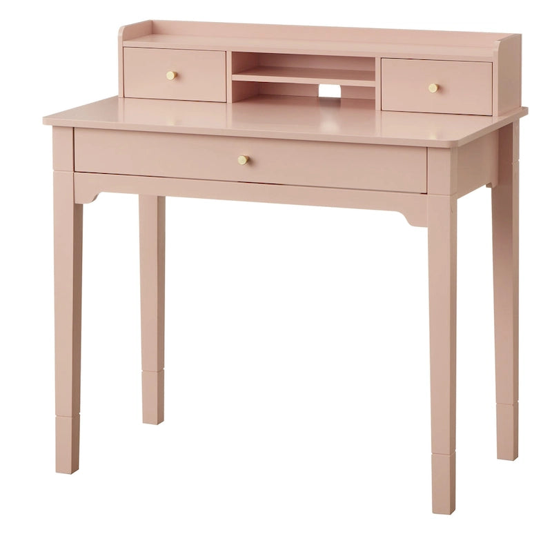 Bureau compact avec étagère de rangement