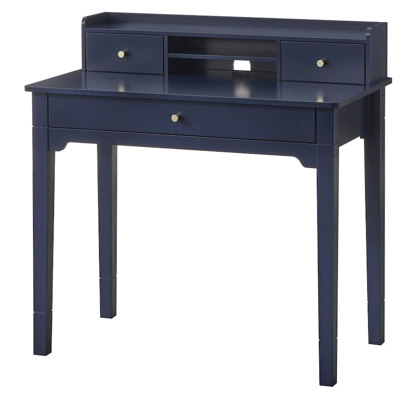 Bureau compact avec étagère de rangement