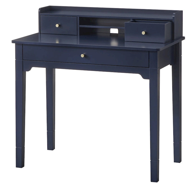 Bureau compact avec étagère de rangement
