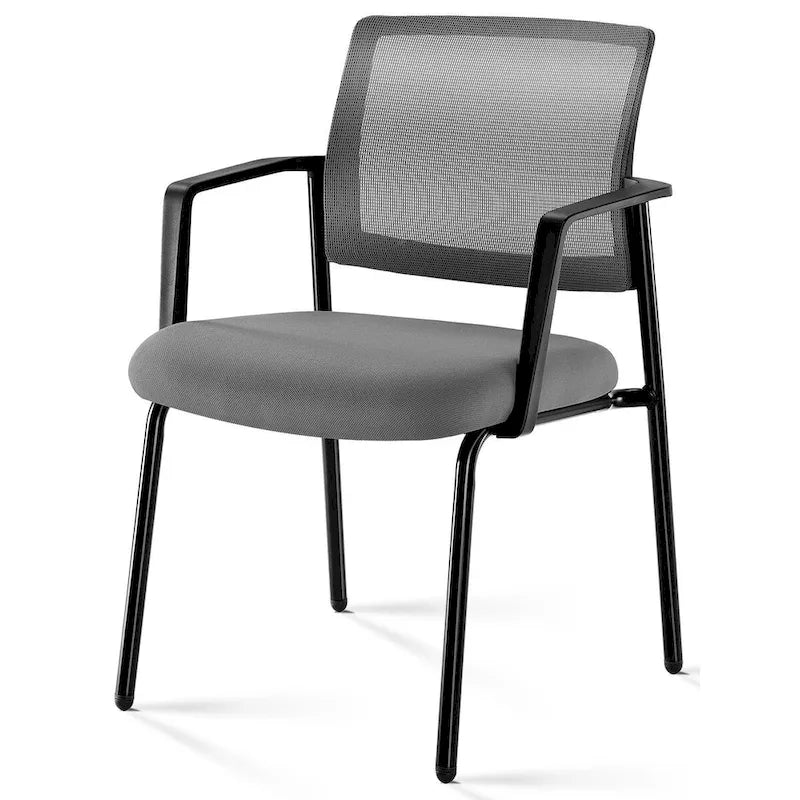 Chaise de salle à manger empilable en polypropylène avec dossier ouvert