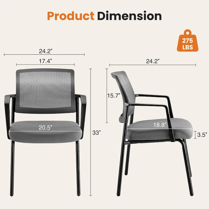 Chaise de salle à manger empilable en polypropylène avec dossier ouvert