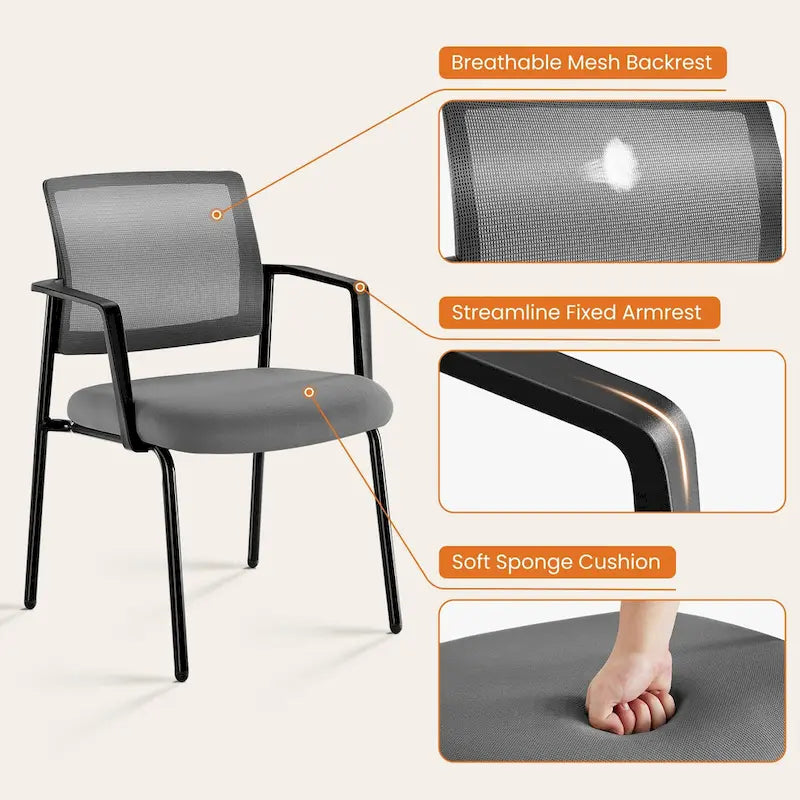 Chaise de salle à manger empilable en polypropylène avec dossier ouvert