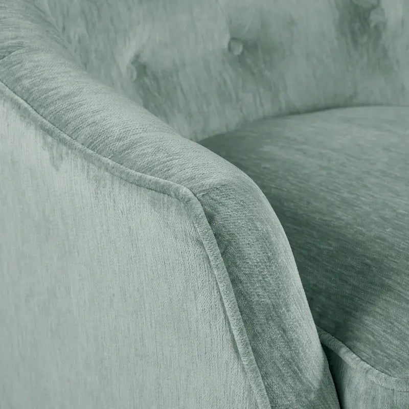 Fauteuil d'appoint pivotant à 360° avec dossier capitonné
