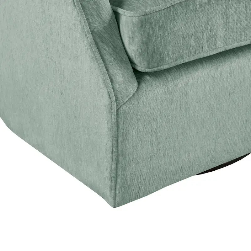 Fauteuil d'appoint pivotant à 360° avec dossier capitonné