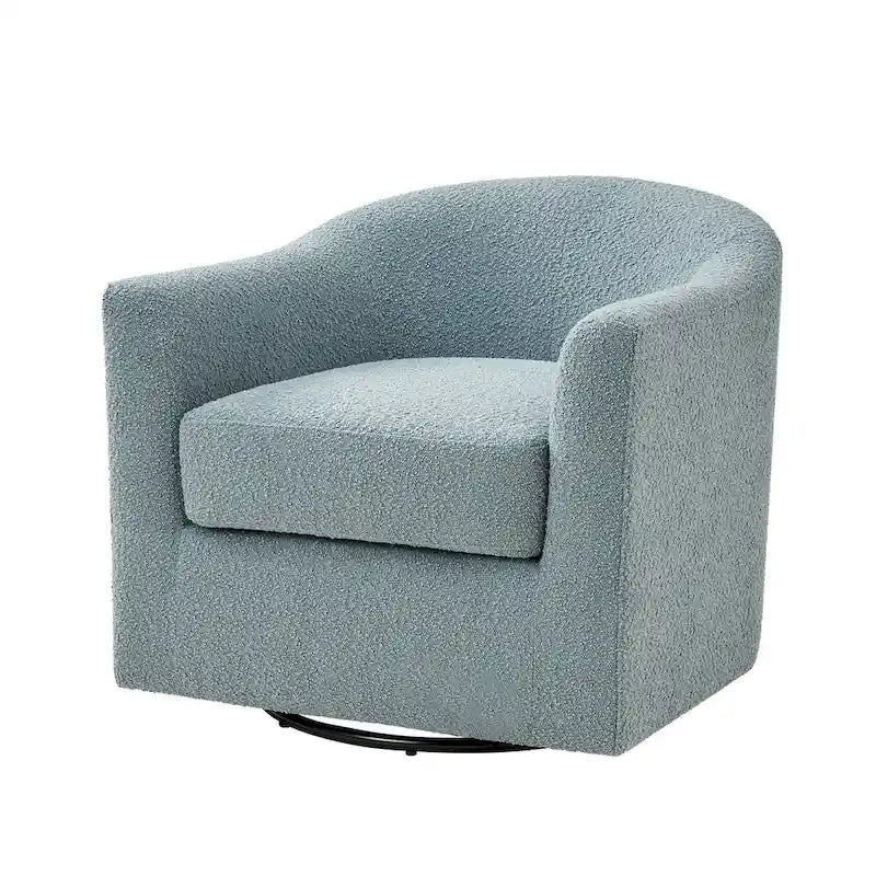 Fauteuil pivotant ergonomique moderne – Rembourré en tissu doux