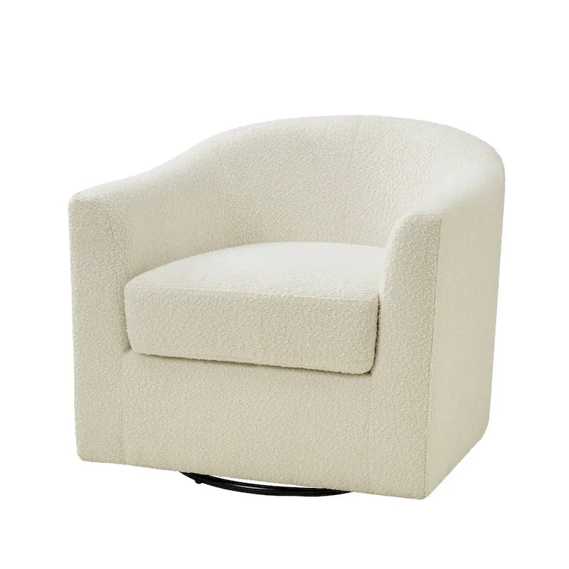 Fauteuil pivotant ergonomique moderne – Rembourré en tissu doux