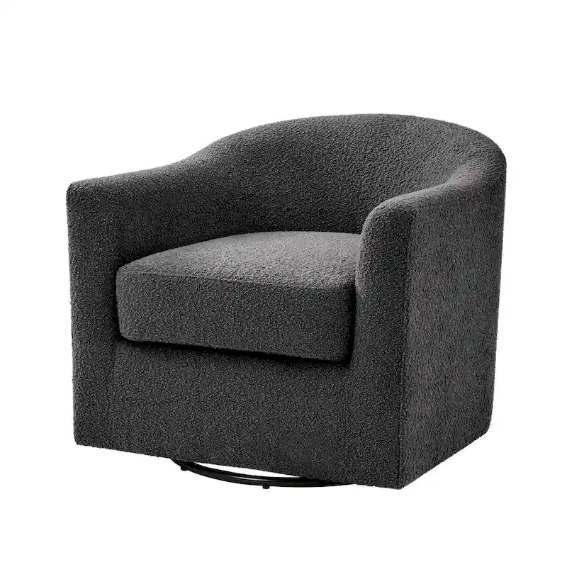Fauteuil pivotant ergonomique moderne – Rembourré en tissu doux