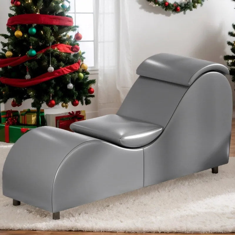Mixoy Indoor Yoga Chair,Curved Yoga Chaise Lounge Chair for Adults Stretching Exercising Relaxing