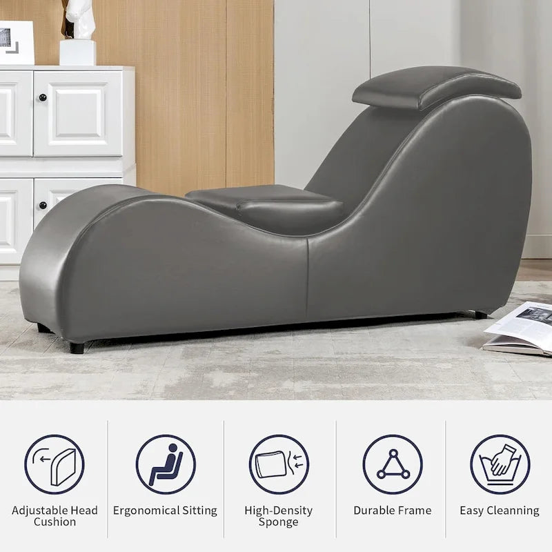 Chaise longue de yoga ergonomique incurvée pour l'étirement, l'exercice et la relaxation