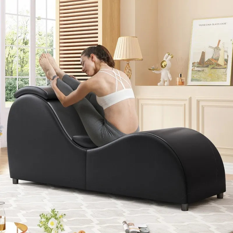 Chaise longue de yoga ergonomique incurvée pour l'étirement, l'exercice et la relaxation