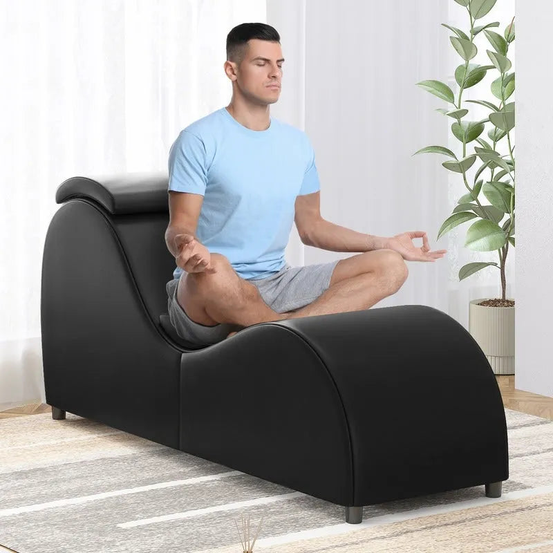 Chaise longue de yoga ergonomique incurvée pour l'étirement, l'exercice et la relaxation