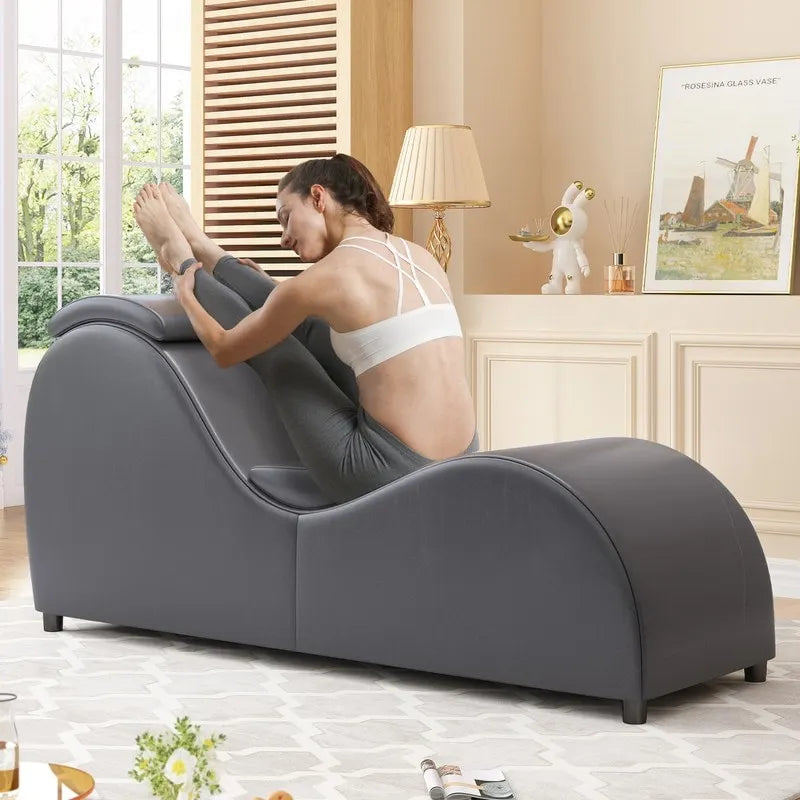 Chaise longue de yoga ergonomique incurvée pour l'étirement, l'exercice et la relaxation