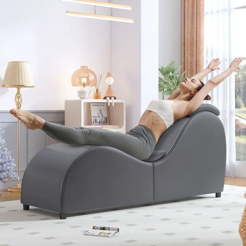 Chaise longue de yoga ergonomique incurvée pour l'étirement, l'exercice et la relaxation