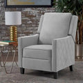 Fauteuil inclinable à dossier poussé avec oreilles – Rembourré en lin avec inclinaison réglable