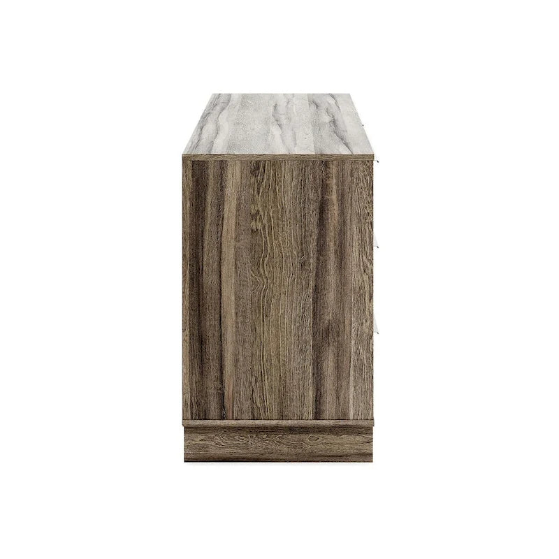 Commode de chambre moderne avec tiroirs à glissières fluides et poignées couleur champagne