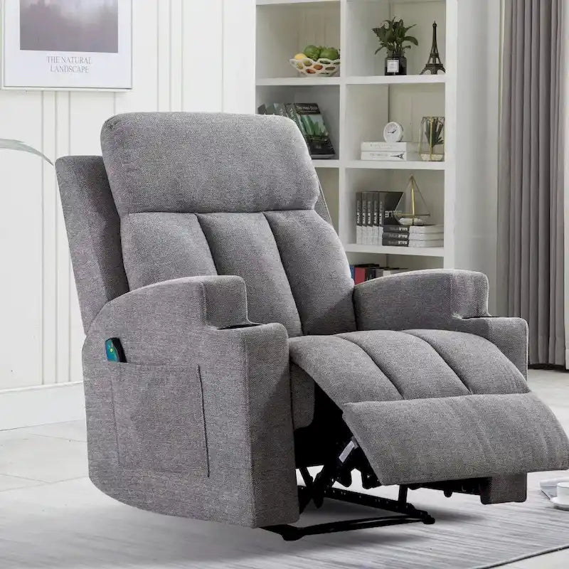 Fauteuil inclinable manuel avec fonction massage et chauffage