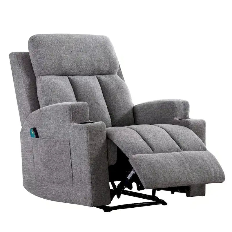 Fauteuil inclinable manuel avec fonction massage et chauffage
