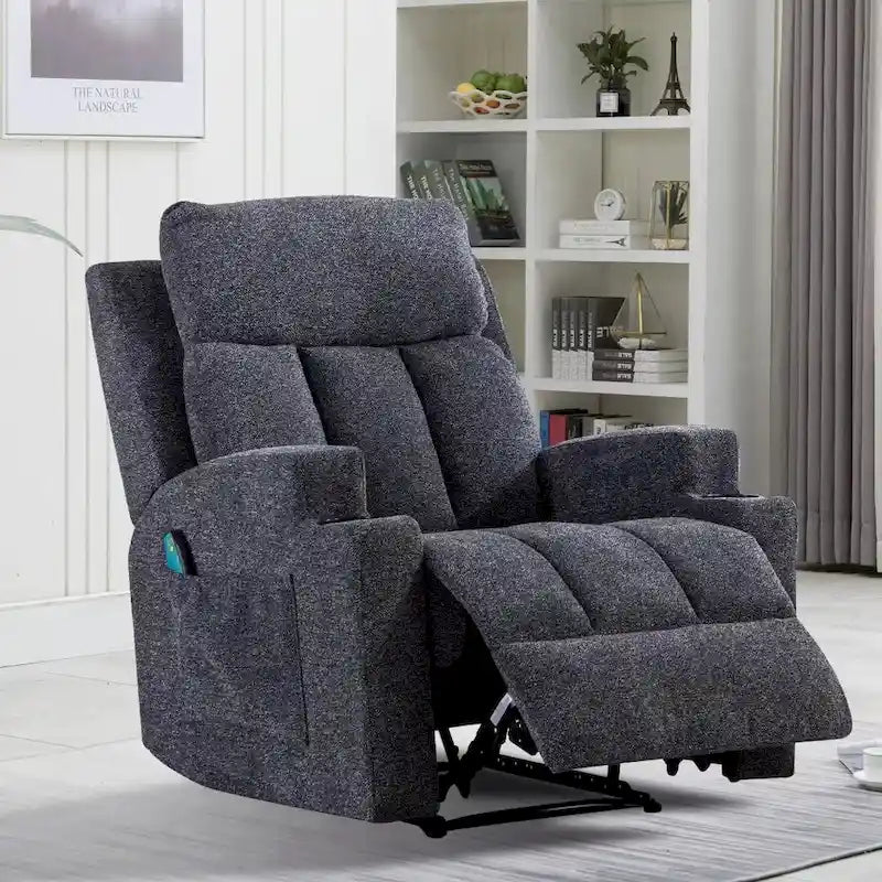 Fauteuil inclinable manuel avec fonction massage et chauffage