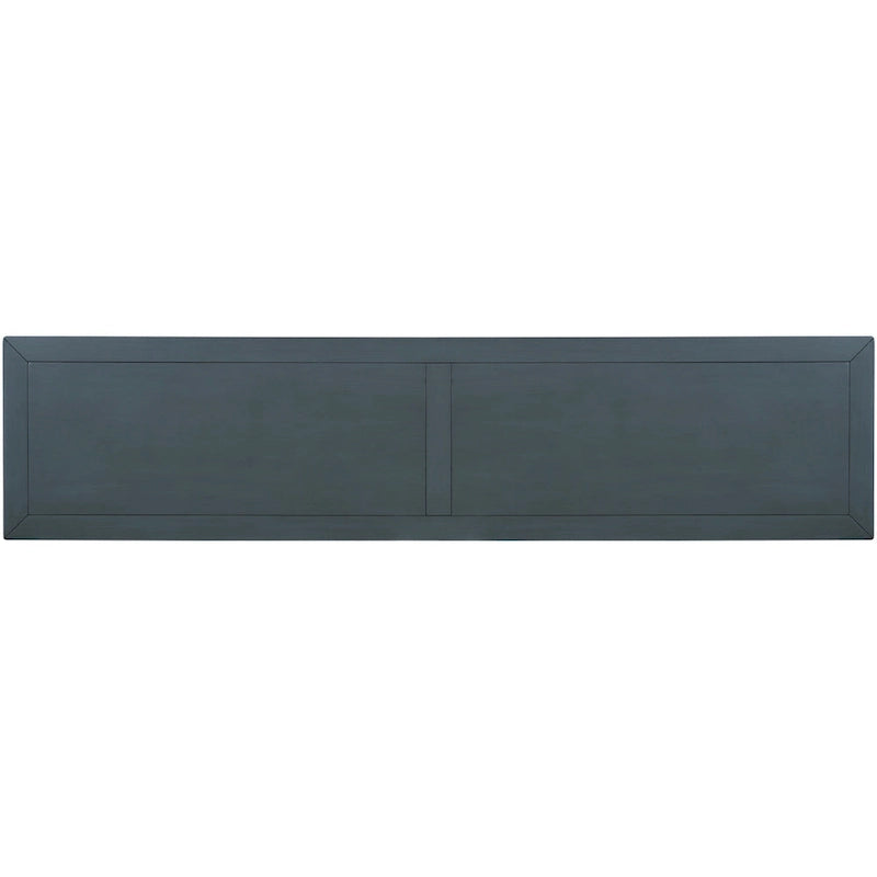 Console rustique avec 4 tiroirs et étagère inférieure