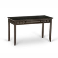 Bureau de style transitionnel en bois massif, largeur 54 pouces