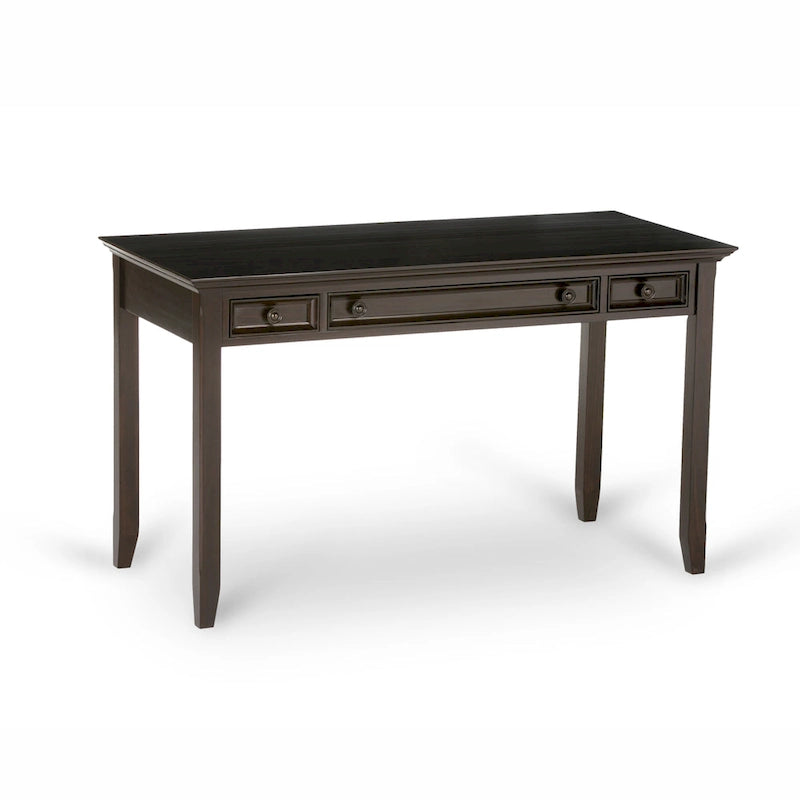Bureau de style transitionnel en bois massif, largeur 54 pouces