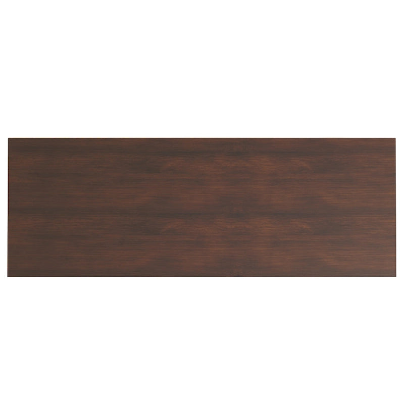 Bureau de style transitionnel en bois massif, largeur 54 pouces