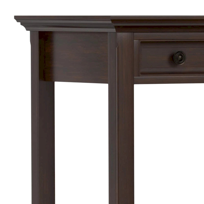 Bureau de style transitionnel en bois massif, largeur 54 pouces