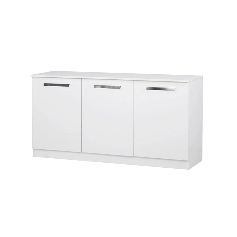 Buffet contemporain à 3 portes avec étagères intérieures