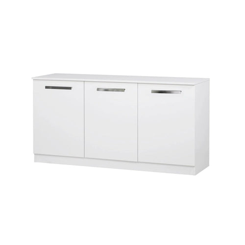 Buffet contemporain à 3 portes avec étagères intérieures