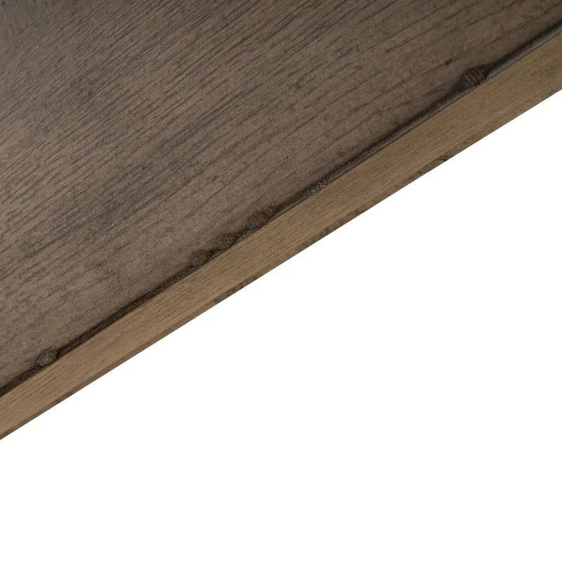 Table de salle à manger à tréteaux de style rustique avec rallonge amovible
