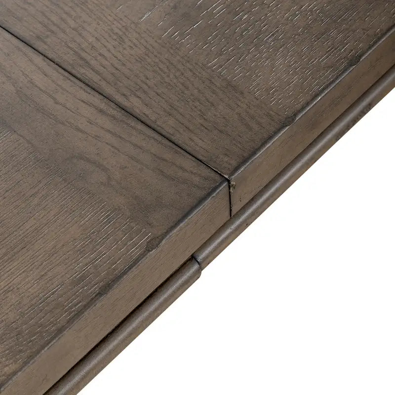 Table de salle à manger à tréteaux de style rustique avec rallonge amovible
